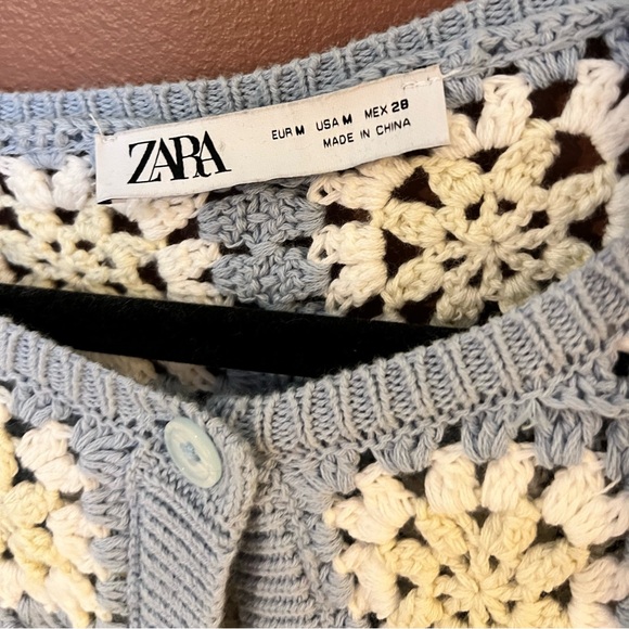 Zara crochet floral cardigan - Picture 4 of 6